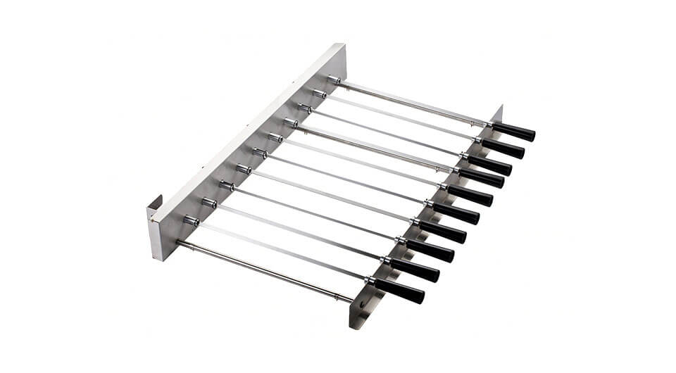 Stainless steel BBQ skewers